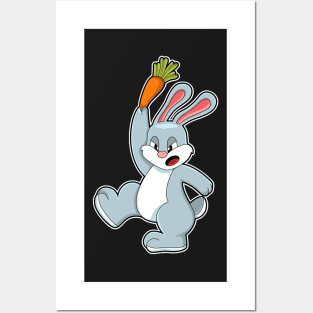 Rabbit with Carrot Posters and Art